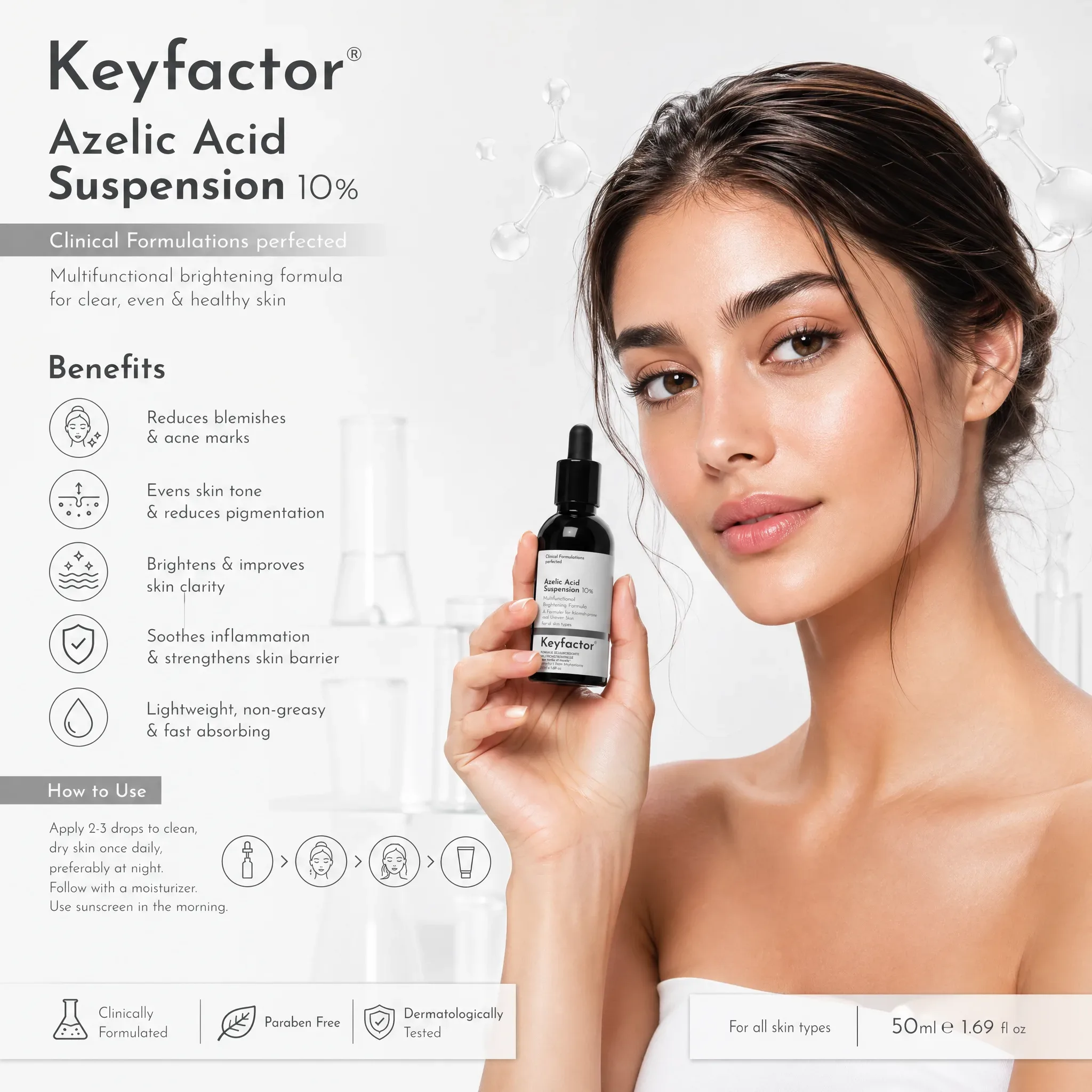 Kf-Azelic Acid Suspension 10% -50Ml.(skin brightening)